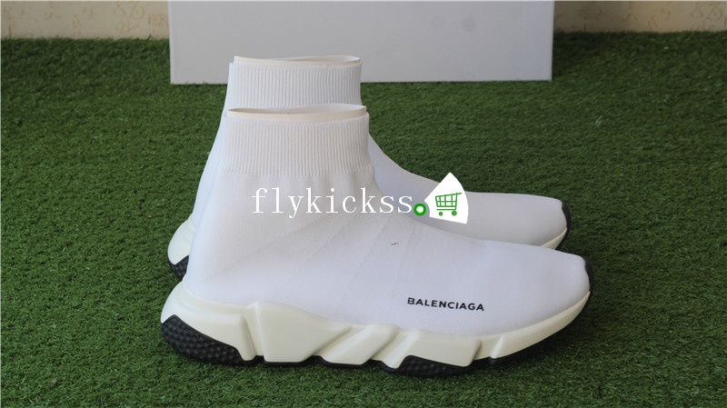 Balenciaga Speed Trainer White With Black Bottom Balenciaga Speed Trainer White With Black Bottom